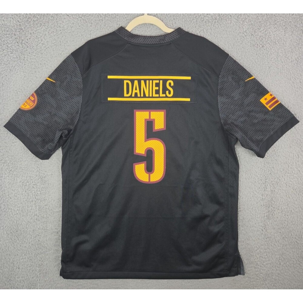 Nike Jersey Jayden Daniels #5 Washington Commanders Mens Large 48 Black ALT NWOT